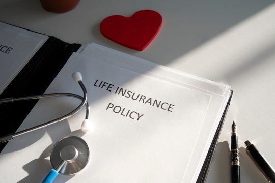 High angle life insurance documents
