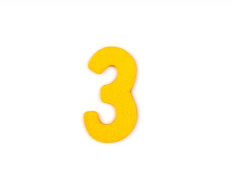 Yellow number 3